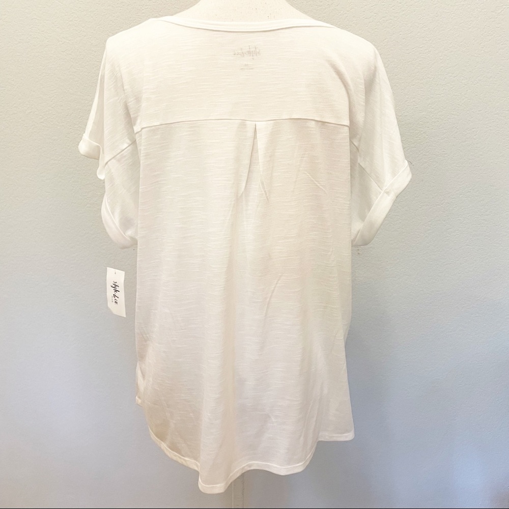 🔥 3 FOR $25 SALE 🔥 Women's Style & Co Short Sleeve Graphic Tee - Picture 4 of 10